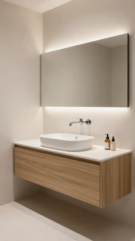 12 Bathroom Decor Trends for 2026 to Watch and Try - 9. Floating Vanities 1