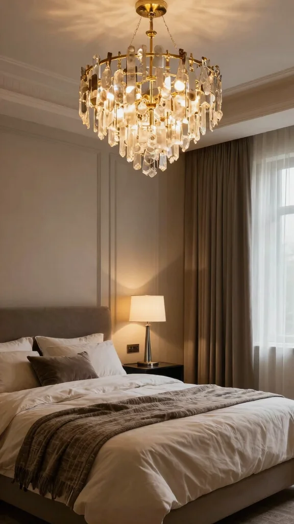 12 Luxury Bedroom Interior Design Ideas for a Five-Star Sleep Experience - 10. Statement Lighting Fixtures 1