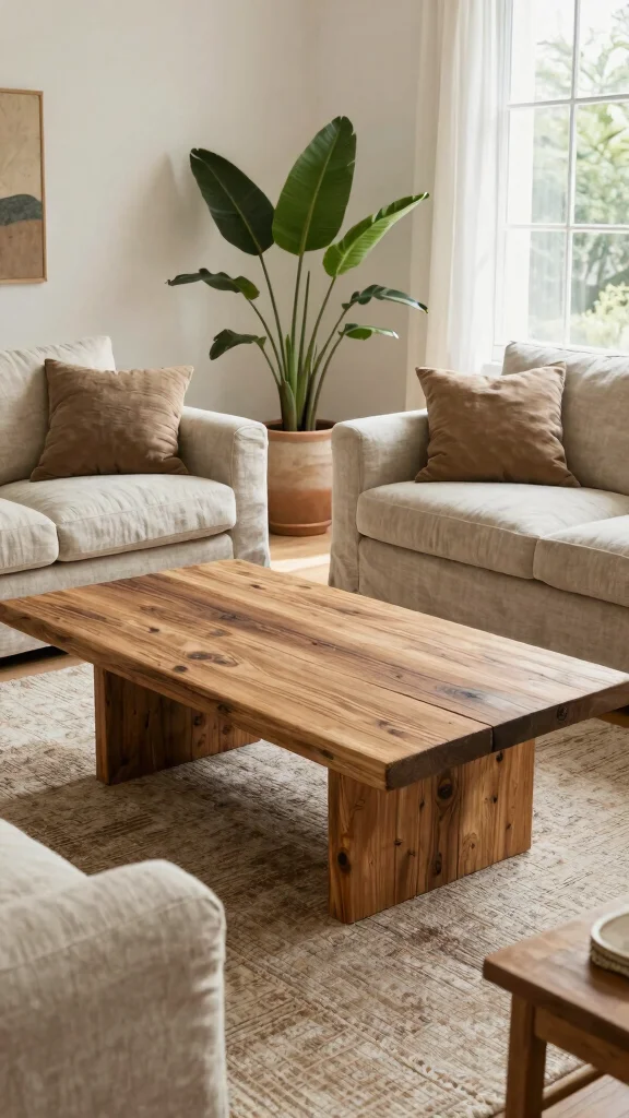 13 Living Room Interior Design Ideas for a Beautiful Functional Space - 1. Embrace Natural Materials 1