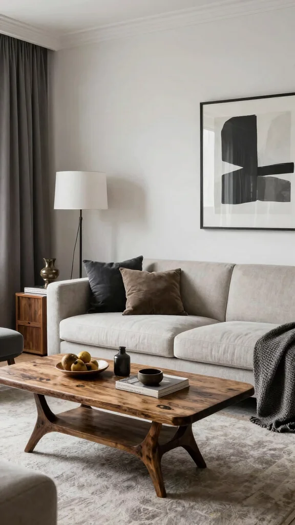 13 Living Room Interior Design Ideas for a Beautiful Functional Space - 11. Balance Modern with Classic Elements 1