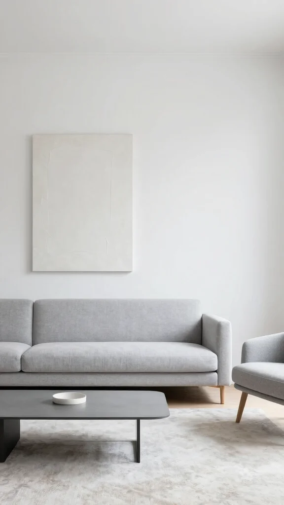 13 Living Room Interior Design Ideas for a Beautiful Functional Space - 4. Opt for Minimalist Living Room Design 1