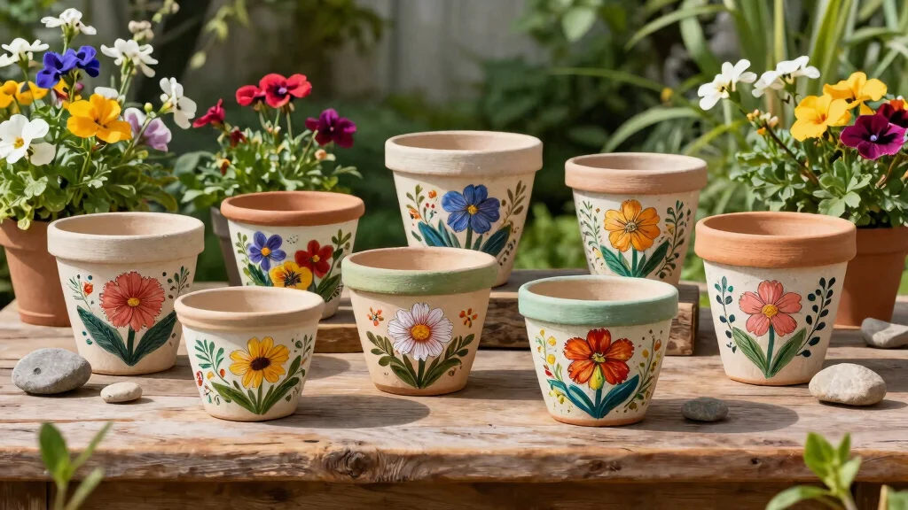 7 Hand Painted Flower Pots That Are Almost Too Pretty to Use – Homestead Garden