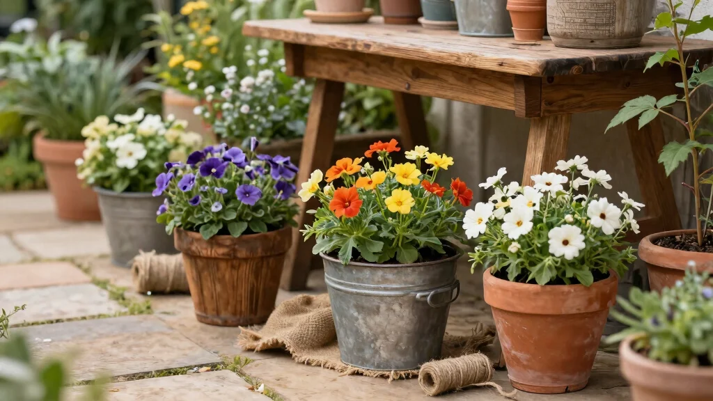 8 Farmhouse Flower Pot Ideas That Are Warm, Rustic, and Irresistible – Homestead Garden