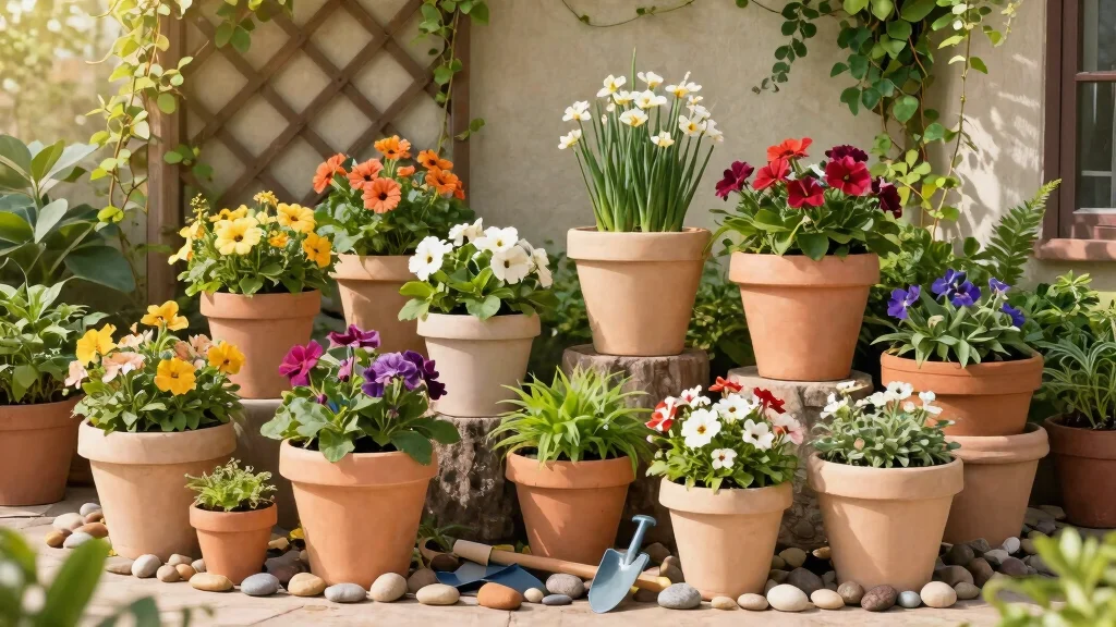 8 Stacked Flower Pot Ideas That Turn Dead Space Into a Work of Art – Homestead Garden