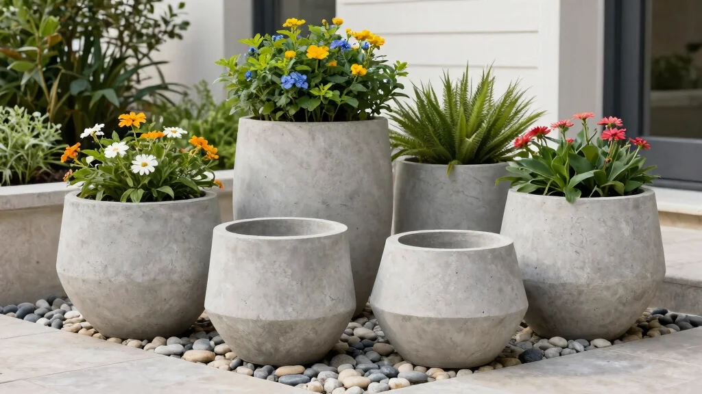 9 Concrete Flower Pots That Are Shockingly Chic – Homestead Garden